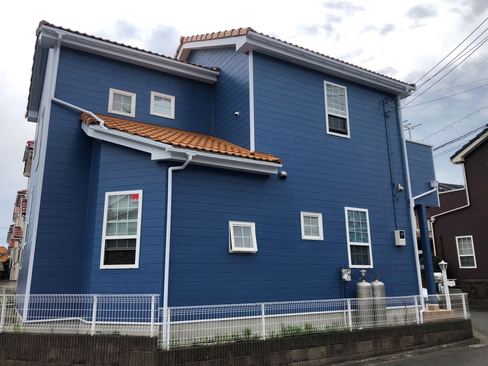 川越市　Y様邸　外壁塗装屋根塗装　目地コーキング打替え施工後