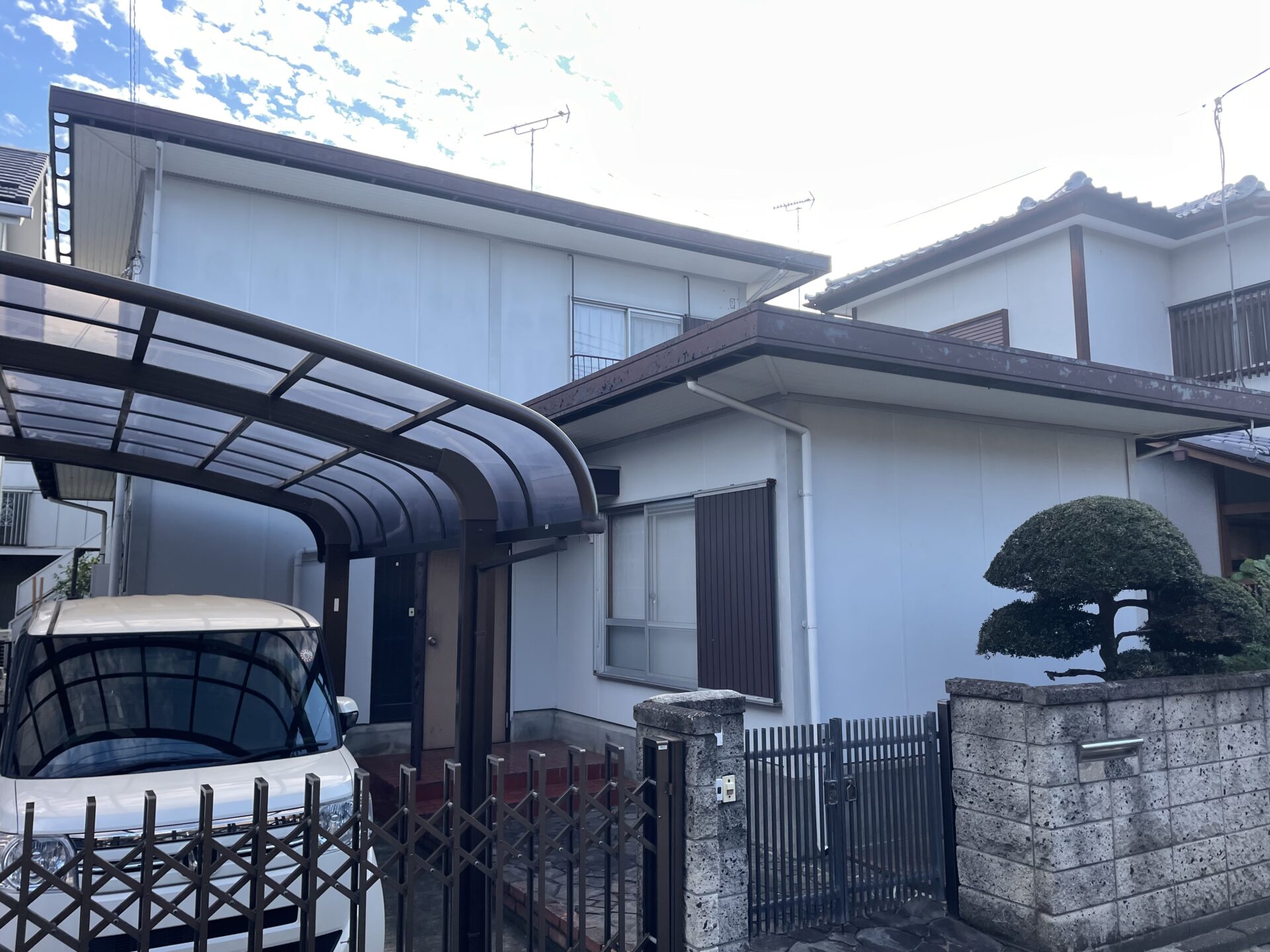 埼玉県川越市で屋根と外壁を無機ハイブリッド塗料で塗装を行いました！施工前
