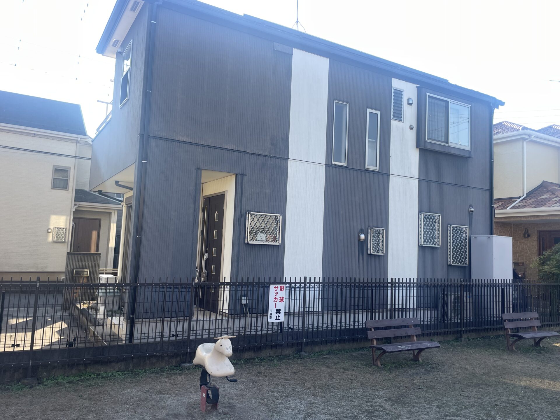 埼玉県川越市　S様邸　外壁屋根塗装・コーキング打替え工事　途中経過施工前