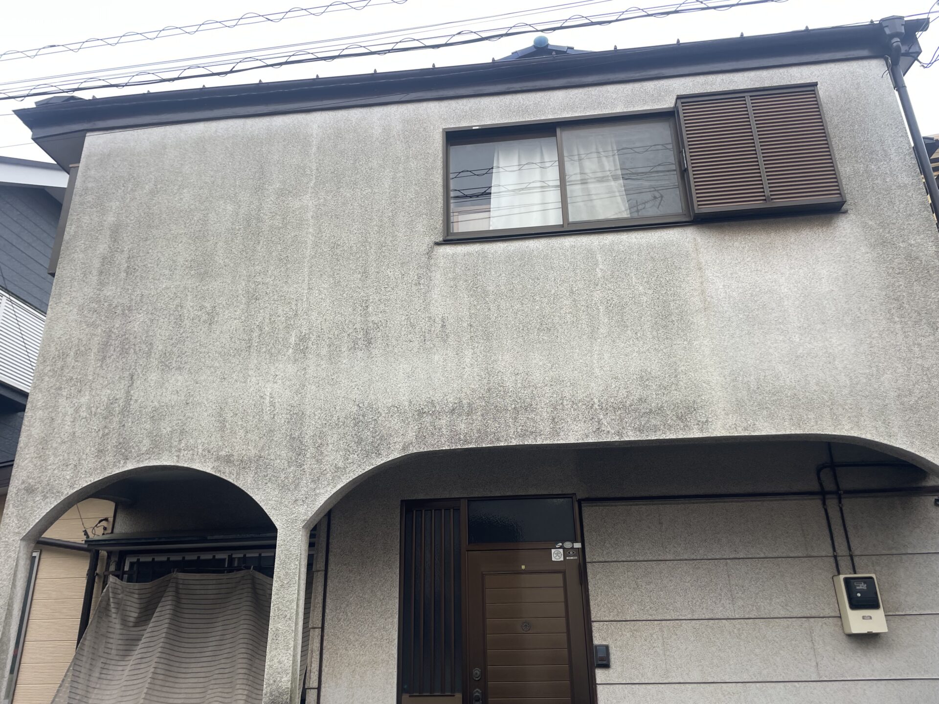 埼玉県川越市で日本ペイントのパーフェクトトップで外壁塗装を行いました！施工前