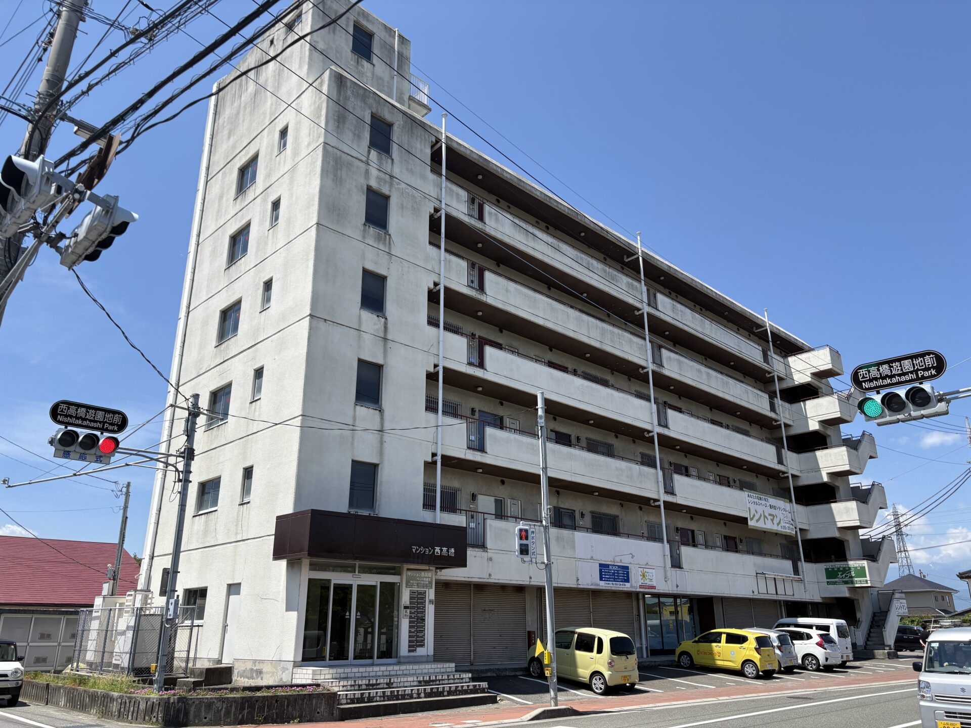 山梨県甲府市　マンション大規模改修工事の途中経過です。施工前