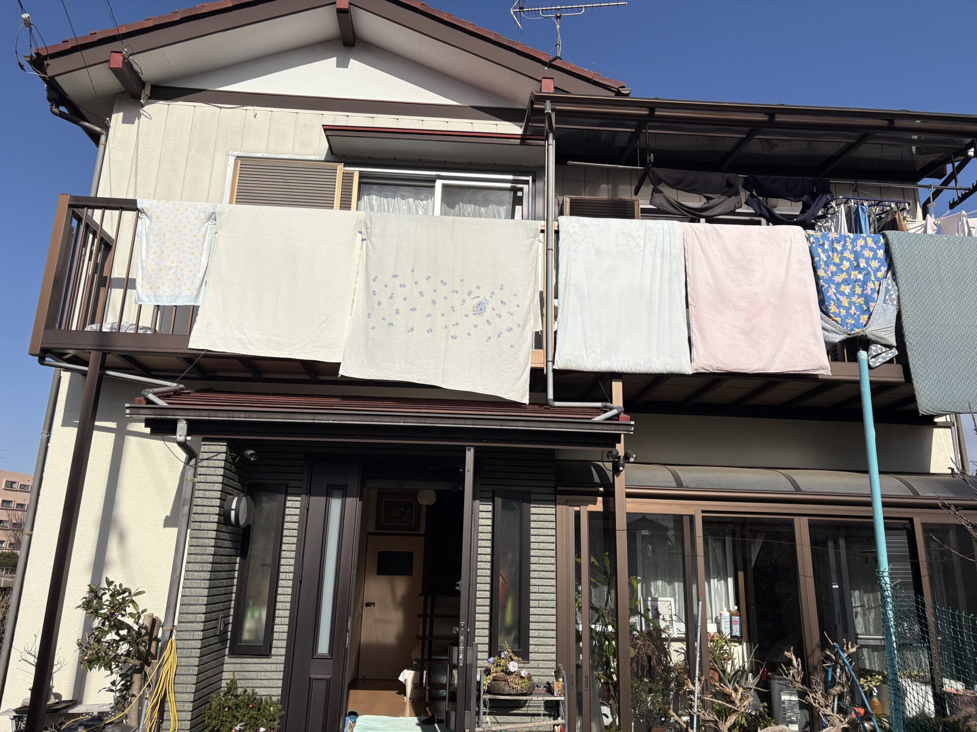 埼玉県所沢市　N様邸　外壁塗装工事の途中経過です！施工前