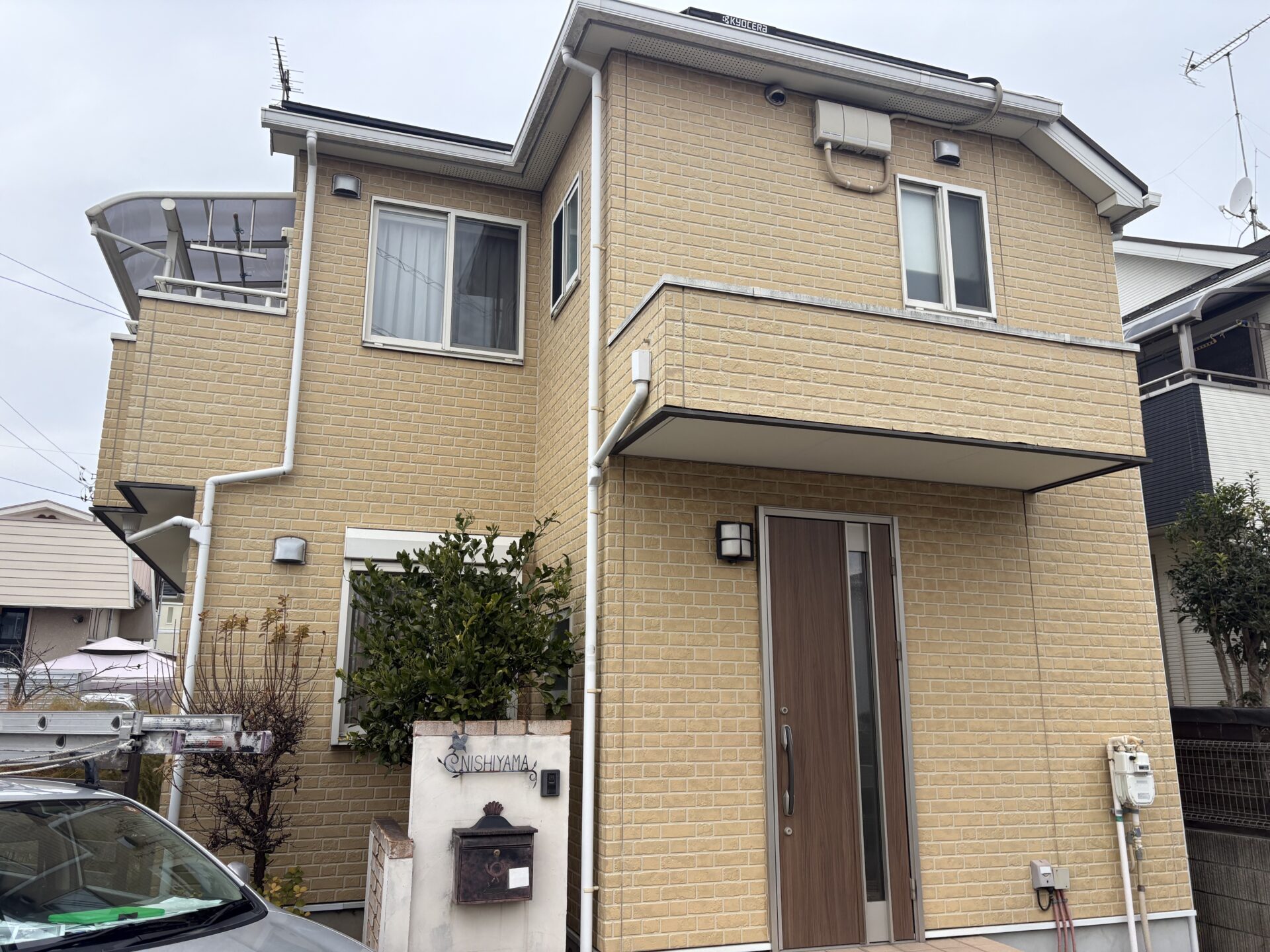 埼玉県所沢市　N様邸　外壁塗装・屋根塗装・コーキング工事の途中経過です施工前