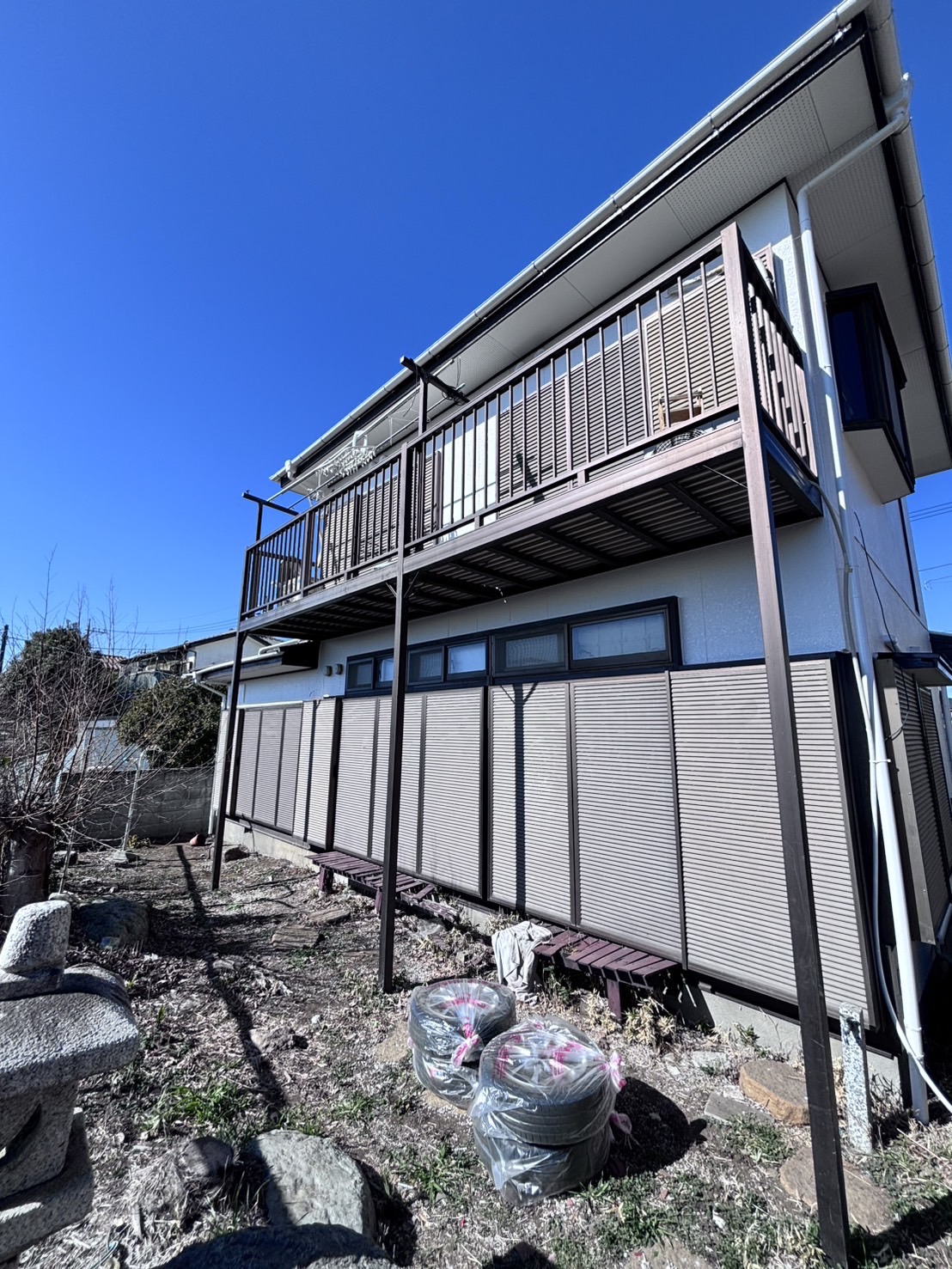 埼玉県狭山市　S様邸で外壁をラジカル制御型塗料のパーフェクトトップで塗装して、雨樋交換と屋根の補修も行いました！施工後