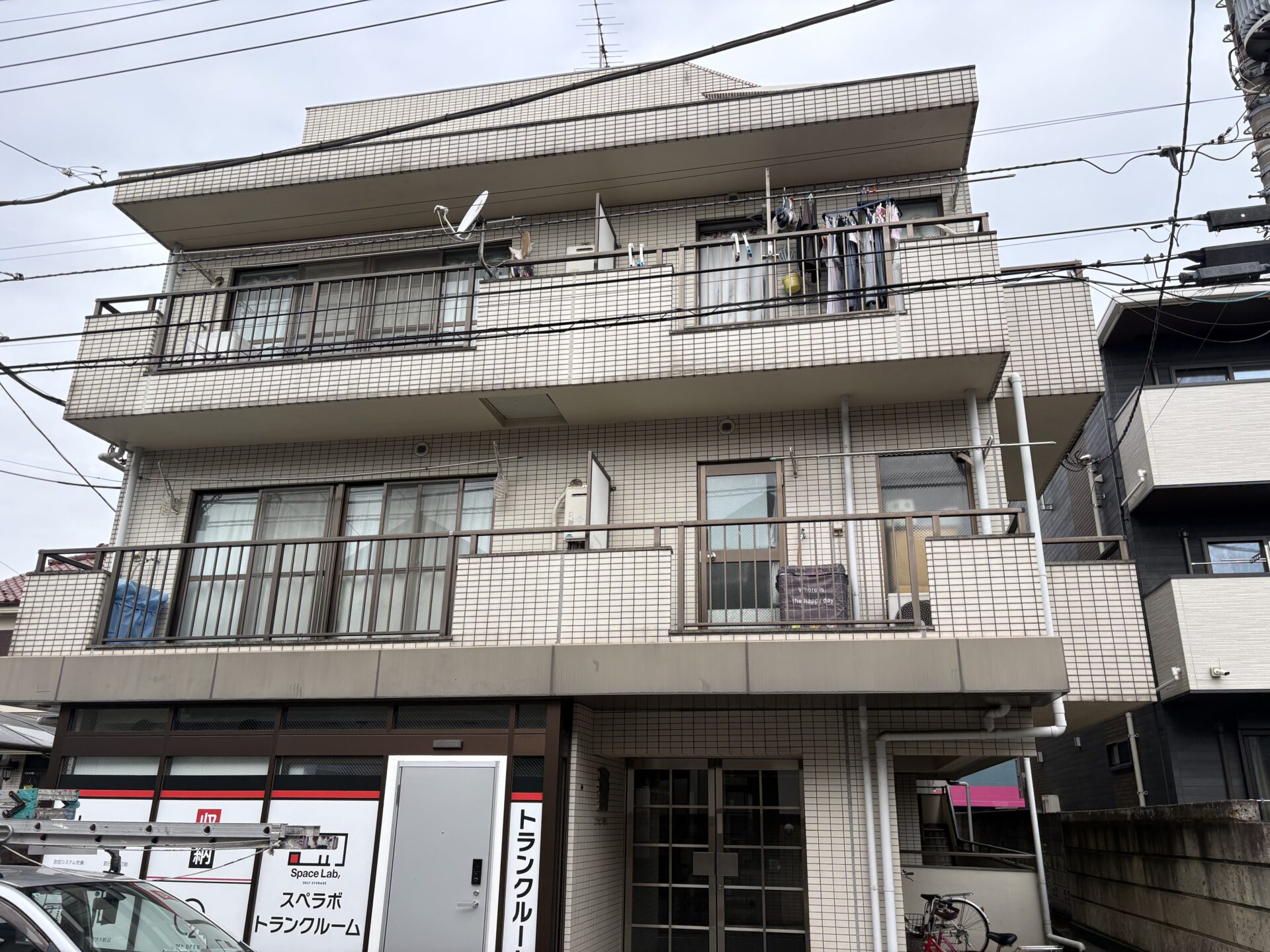 埼玉県川越市　エクセピア新狭山　大規模改修工事の途中経過です。施工前