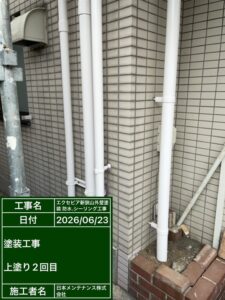 排水パイプ塗装